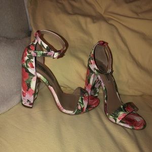 steve madden floral heels